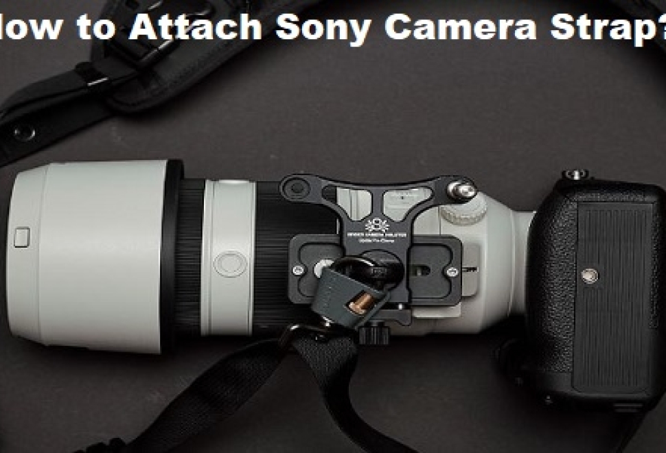 how to attach Sony camera strap